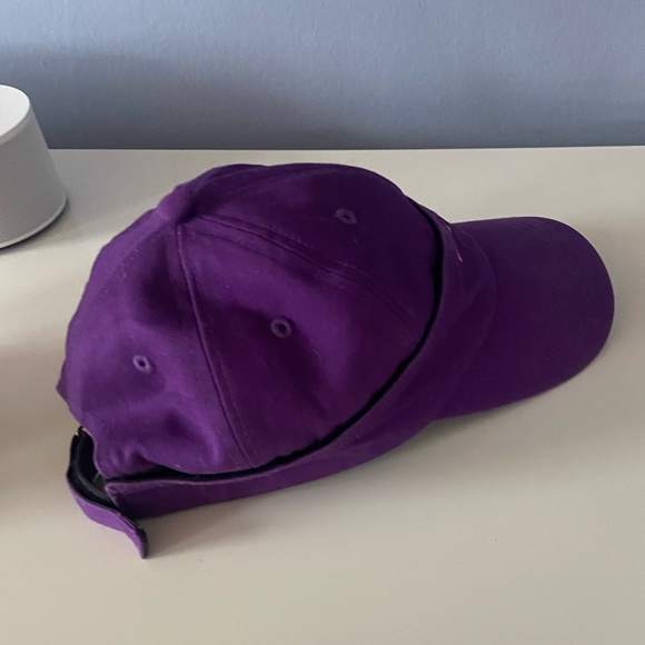 LEDin Korean Streetwear Purple Logo Baseball Cap - Picture 6 of 8